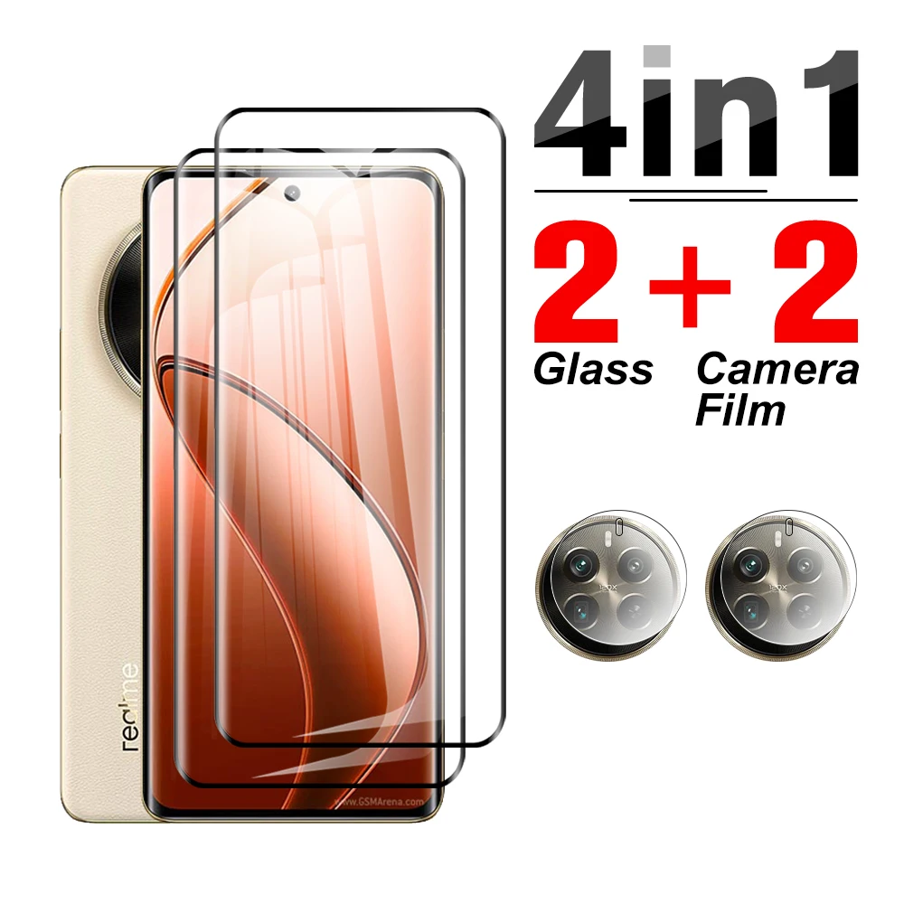 4in1 For Realme 12 Pro Plus 2024 20D 3D Curved screen protector realm12pro 12proplus protective glass 6.7 inches HD Camera Glass