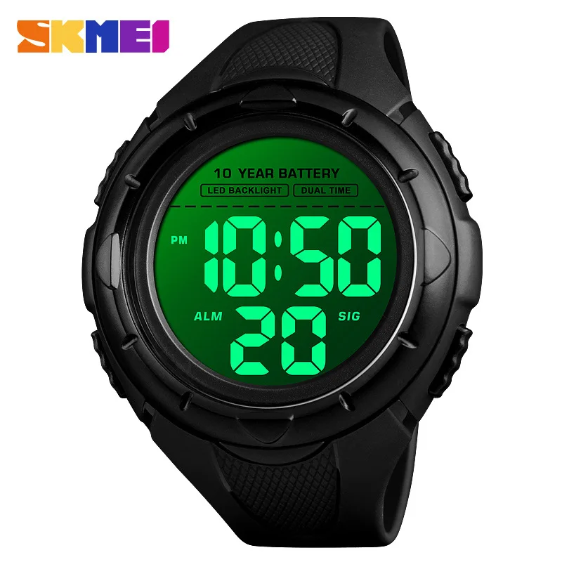 Skmei Ten Years Battery Power Long-Lasting Outdoor Sports Waterproof Men's Electronic Watch