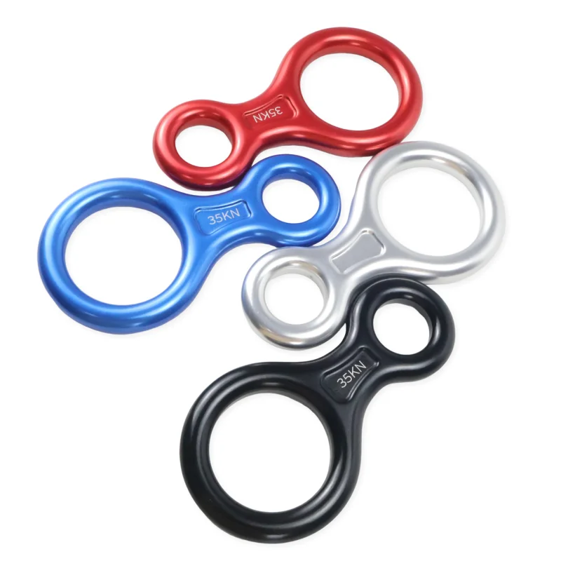 Aluminum Belay Device Multi Color Selection Professional 35KN for Climbing Rappel Rescue Work