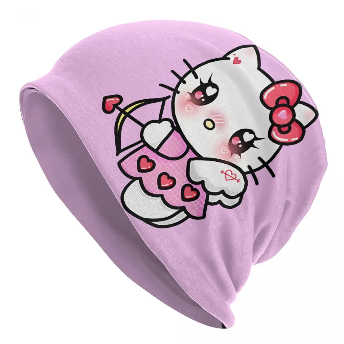 

Hello Kitty Fashion Hats Cupid Thin Hat Bonnet Special Skullies Beanies Caps Men Women's Earmuffs