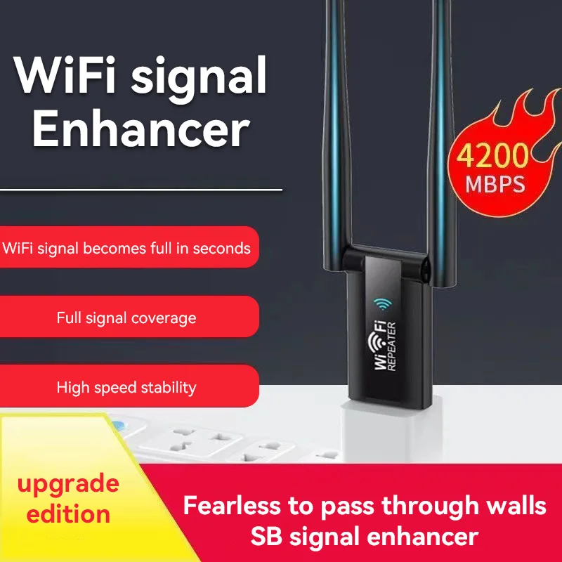 

300Mbps USB Wireless WiFi Signal Amplifier WIFI Signal Booster Long Range Router Home Network Extension For Office And Home