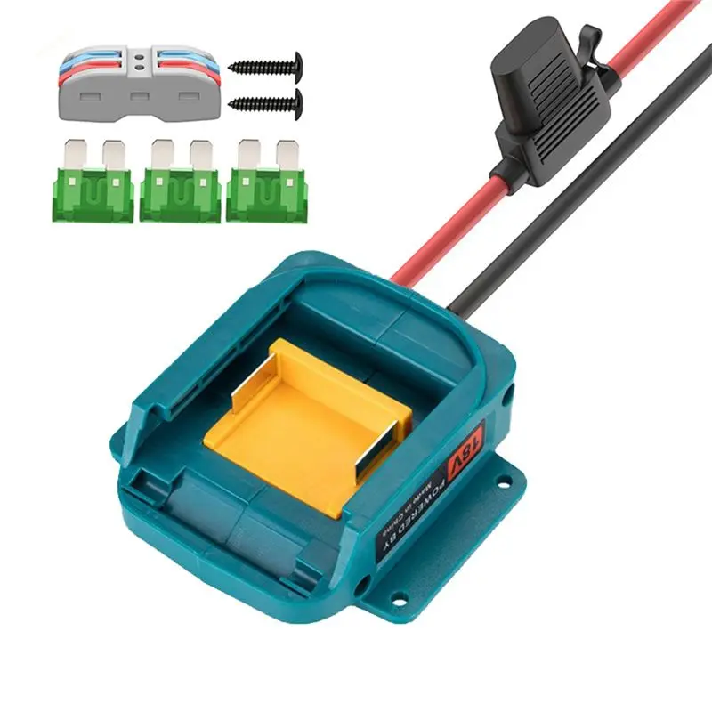 AEE5-Car Jump Starter Car Booster With 3 Fuses For 18V Battery Adapter Emergency Booster Starting Device