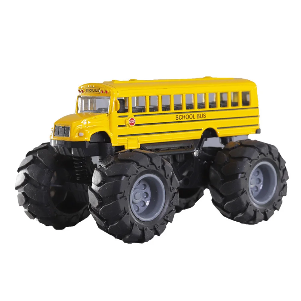 Monster Schoolbus Monster Truck Grote wielen Speelvoertuig Trek auto Speelgoed Cadeaus voor peuters Kinderen Jongens