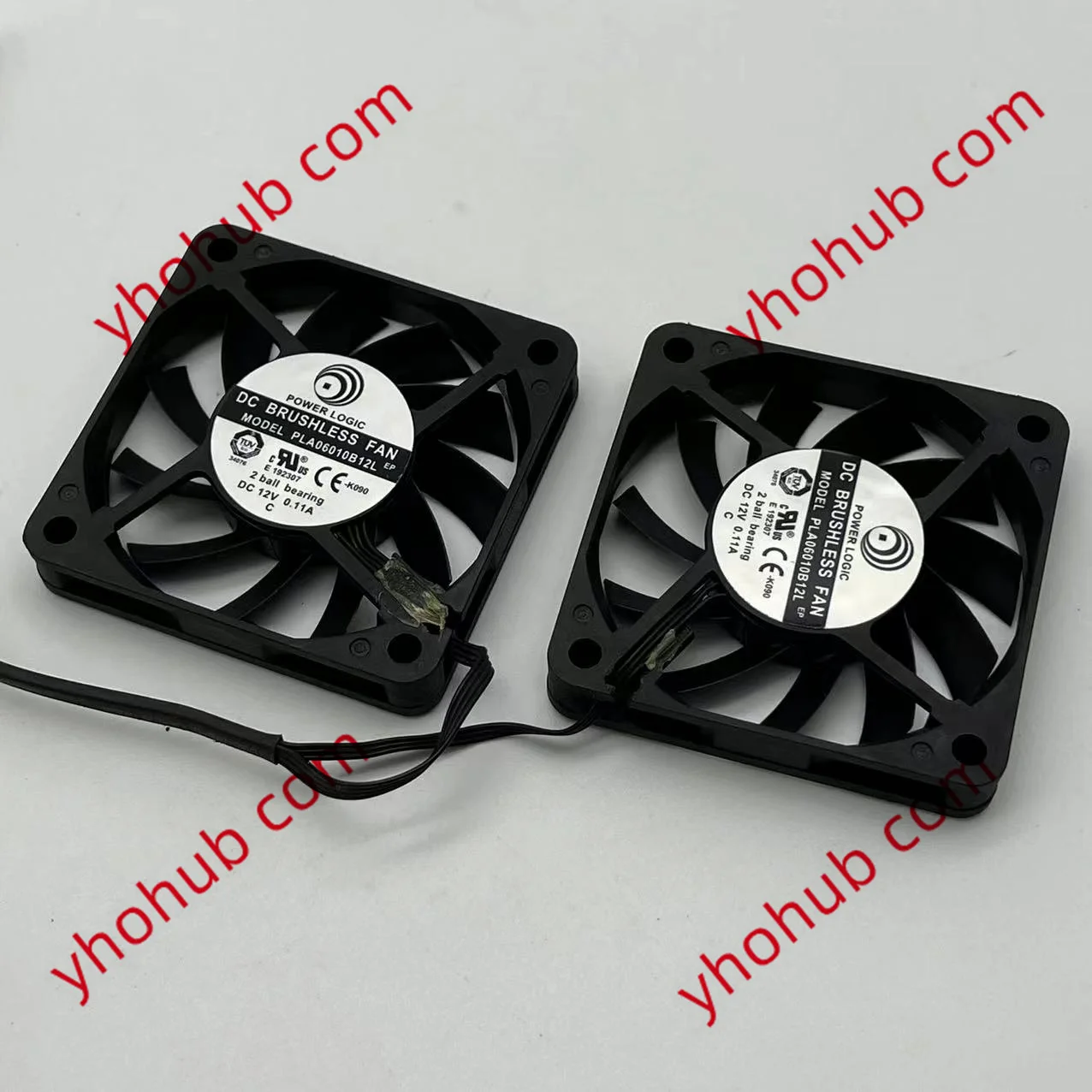 

Power Logic PLA06010B12L DC 12V 0.11A 60x60x10mm 4-Wire Server Cooling Fan