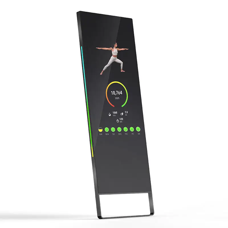 Advertising LCD Smart Touch Digital Signage Gym Home Intelligent Body Motion Senor Magic Fitness Mirror