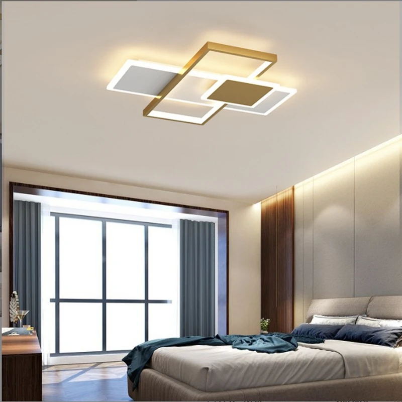 Luxury Living Room Chandelier Modern LED Dimmable With Alexa Indoor Lighting Simple Bedroom Study Dining Room Ceiling Lamp