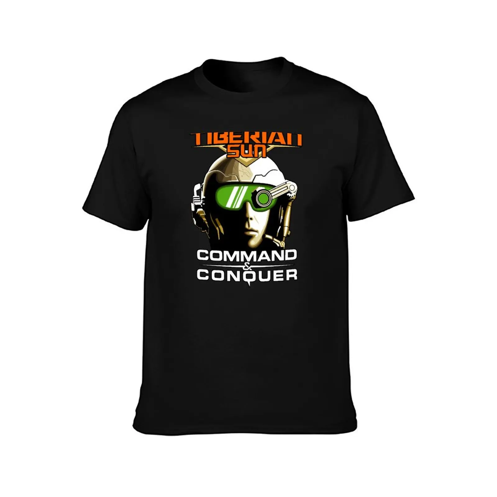 Tiberian Sun Commander T-Shirt Vintage Print Crew Neck Tee T-Shirt