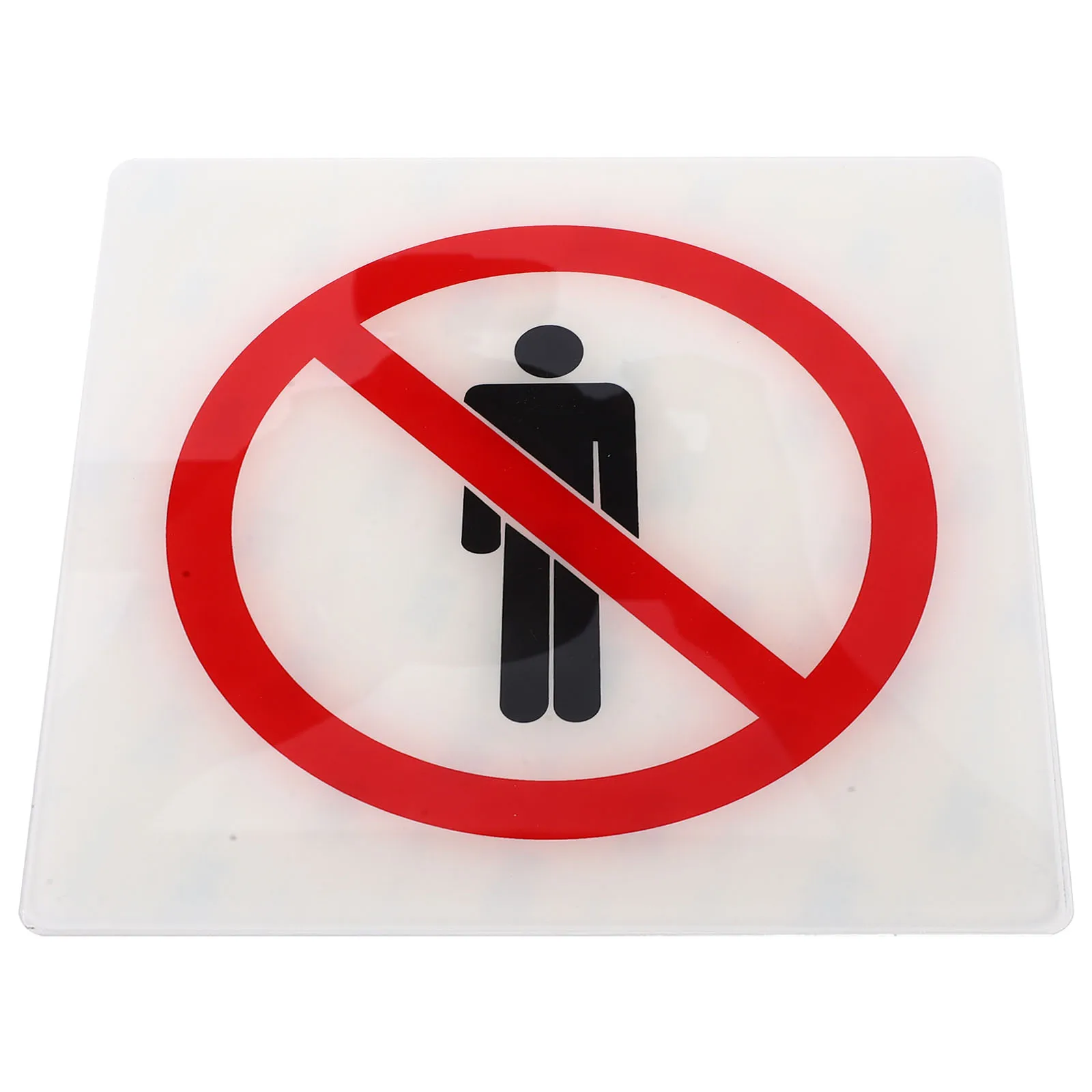 

No Entry Warning Sign 15x15cm Safety Stickers Entrance Labels Splashproof Acrylic Material Self Adhesive Private Locations
