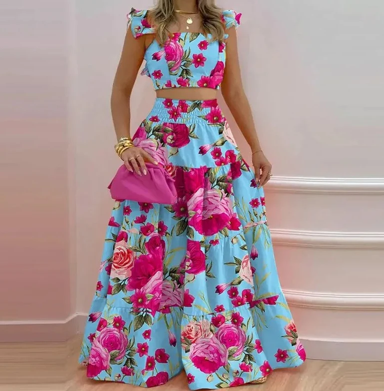 

Комплект из двух предметов, весна-лето, новый удобный и универсальный простой сексуальный комплект со средней талией, юбка на бретелях, однотонный модный женский комплект