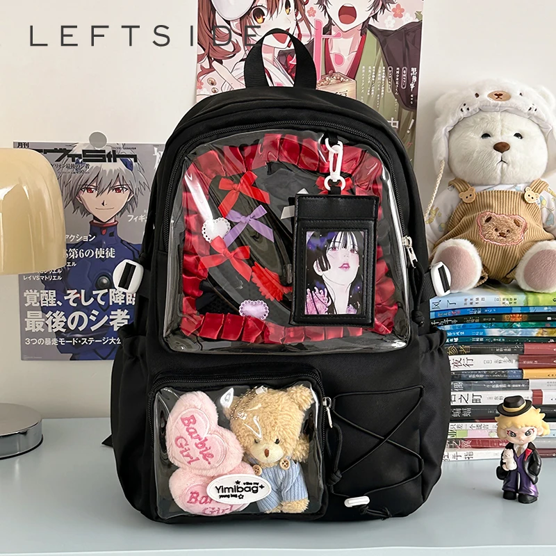

LEFTSIDE Women Big Nylon Waterproof Backpacks 2025 Summer High Capacity Backpack Girls School Bag Lightweight Travel Back Pack