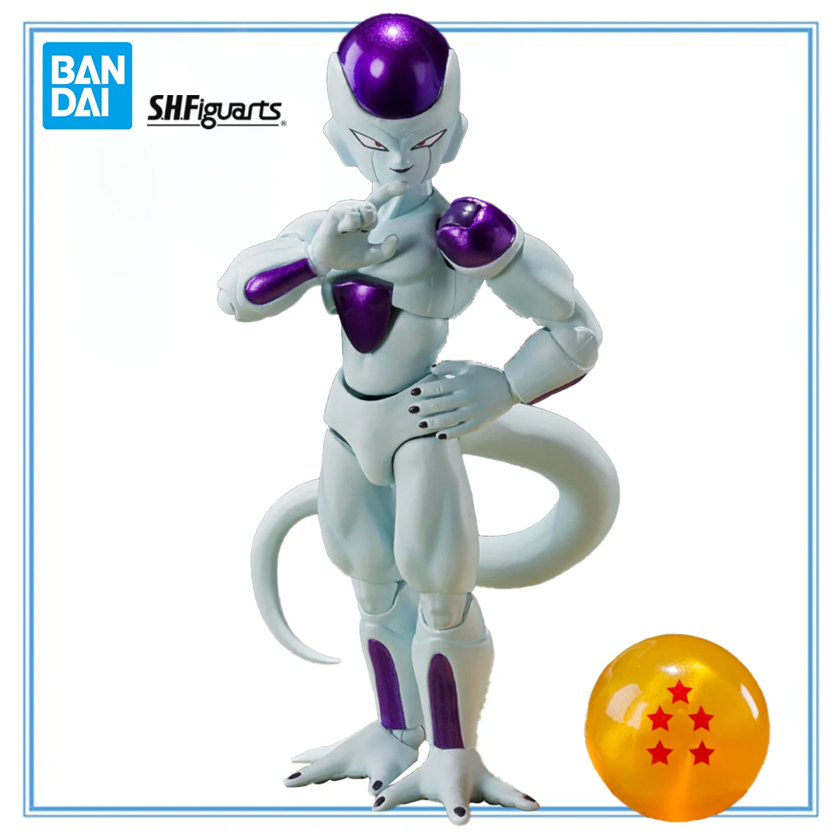

Original Bandai Spirits S.H.Figuarts 4th Form Dragon Ball Z Frieza Final Form Anime Figure Action Figure Model Decoration Gifts