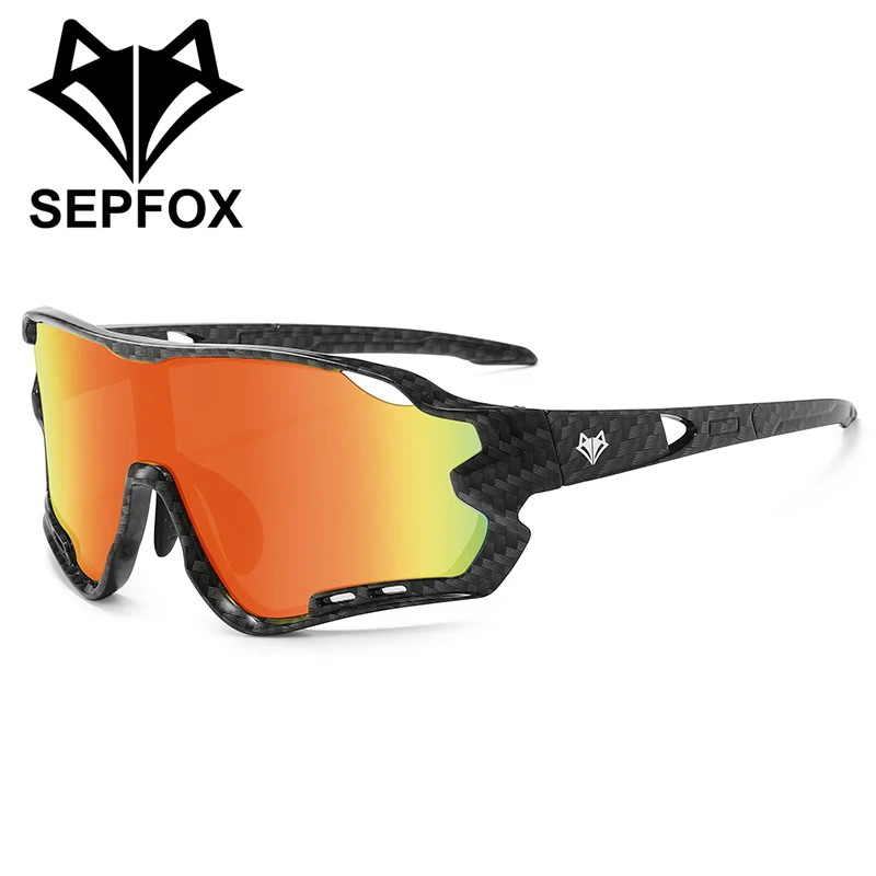 

SEPFOX Men Fishing Sunglasses Cycling Riding Hiking Driving Glasses For Outdoor Sports Mirrored Lens UV400 Eyewear For Women