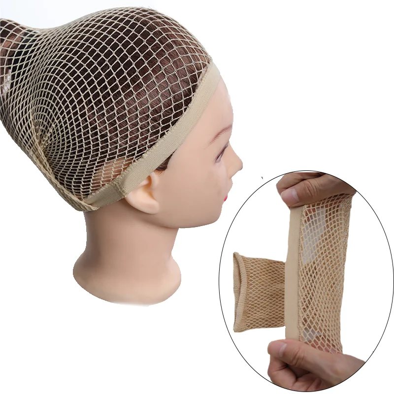 Breathable Wig Cap Hair Net Invisible Mesh Wig Liner Elastic Stocking Cap Anti Slip Stretch Dome