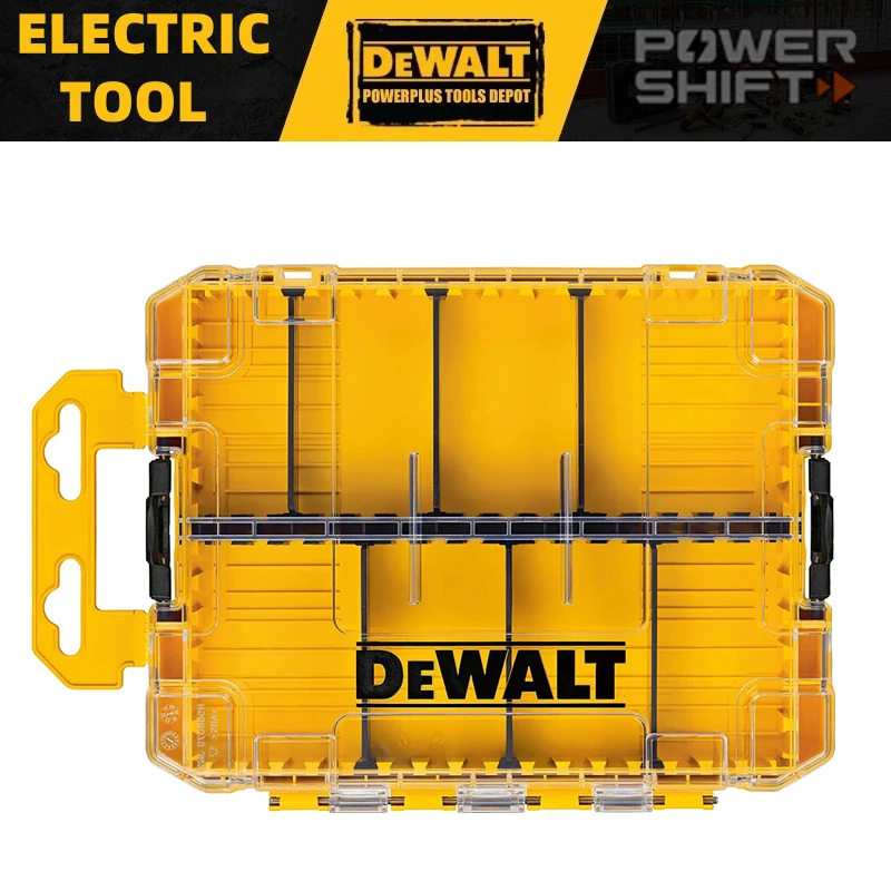 DEWALT DWAN2190 Toolbox Hard Storage Box Medium Size 8 Compartments Can Hold Small Tools Accessories Portable Storage Box