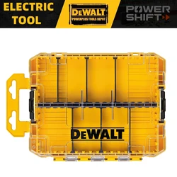 DEWALT DWAN2190 Toolbox Hard Storage Box Medium Size 8 Compartments Can Hold Small Tools Accessories Portable Storage Box