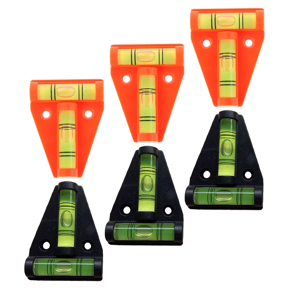 

6pcs Mini Bubble Level T-Shape Compact Precision Tool For Rvs Campers Trailers Boats Durable Plastic Multi-Angle