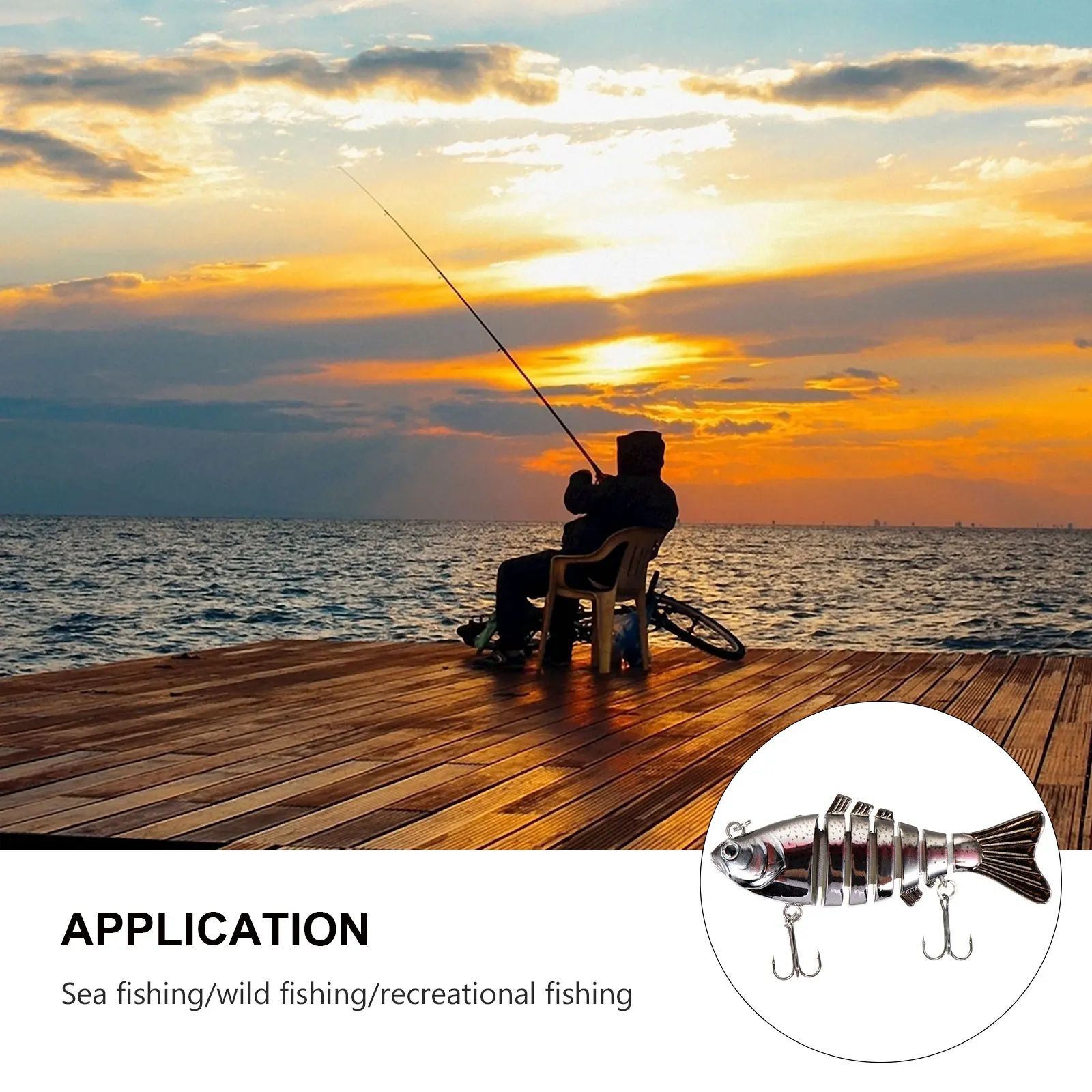 

Knotty Bait Fishing Lure River Lures Set Simulation Sea Multi Jointed Swimbait Abs Novelty Fake