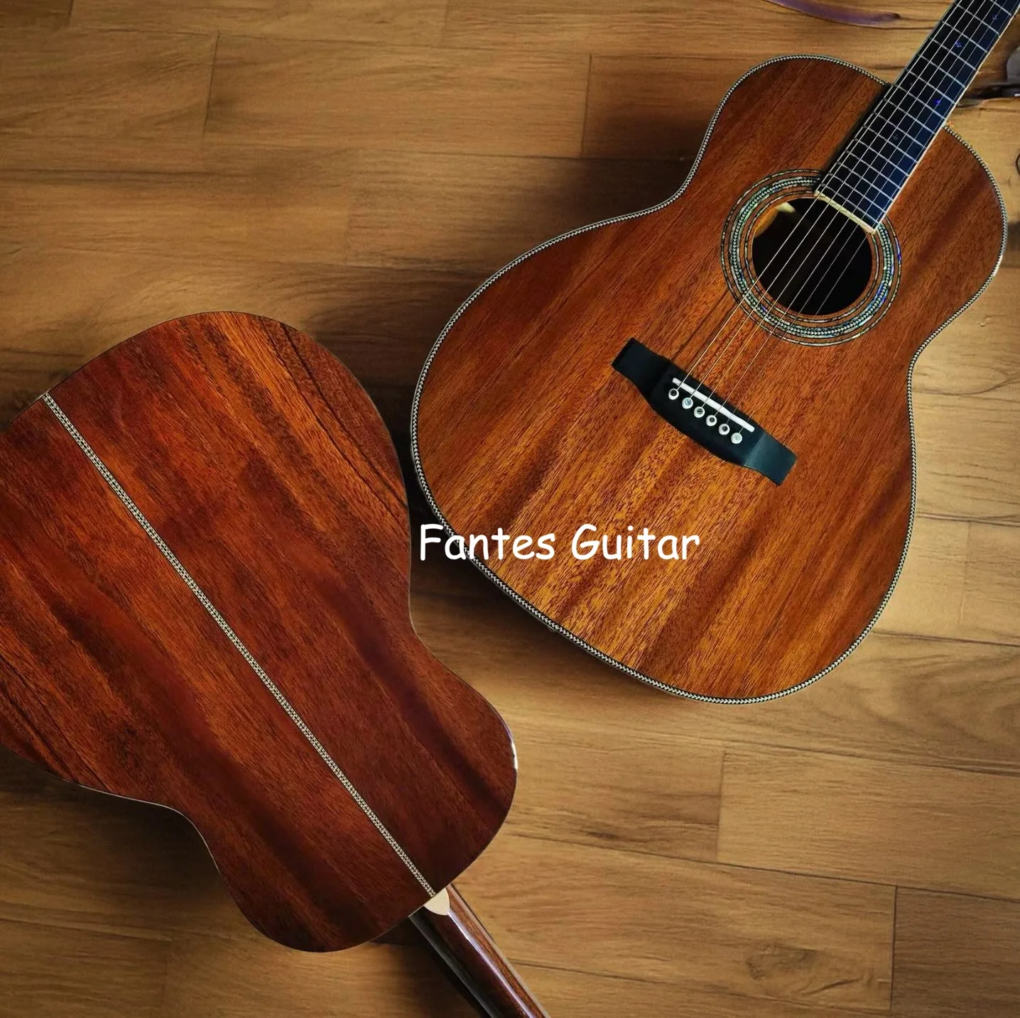 

Custom Torch Logo 12 Frets All Solid Honduran Mahogany Back Side 000 Acoustic Guitar