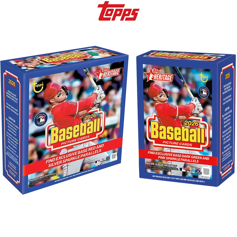 

Новая коллекционная карточная коллекция Topps MLB Heritage Baseball Mega Value Box 2026 года в наличии, БЫСТРАЯ ДОСТАВКА