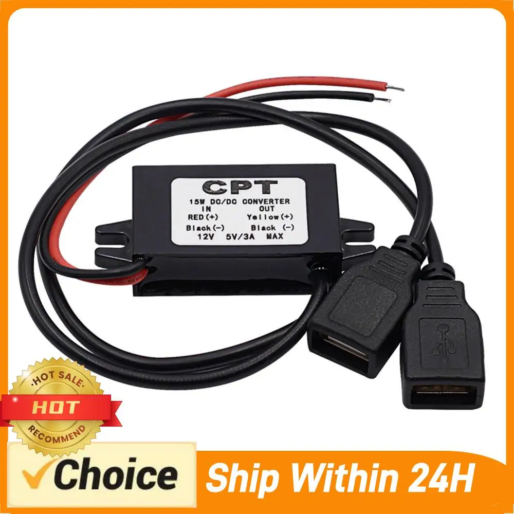 Universal DC-DC Step Down Buck Converter 3A 12V to 5V Car Charger Converter Cable Power Supply Module Low Power Consumption