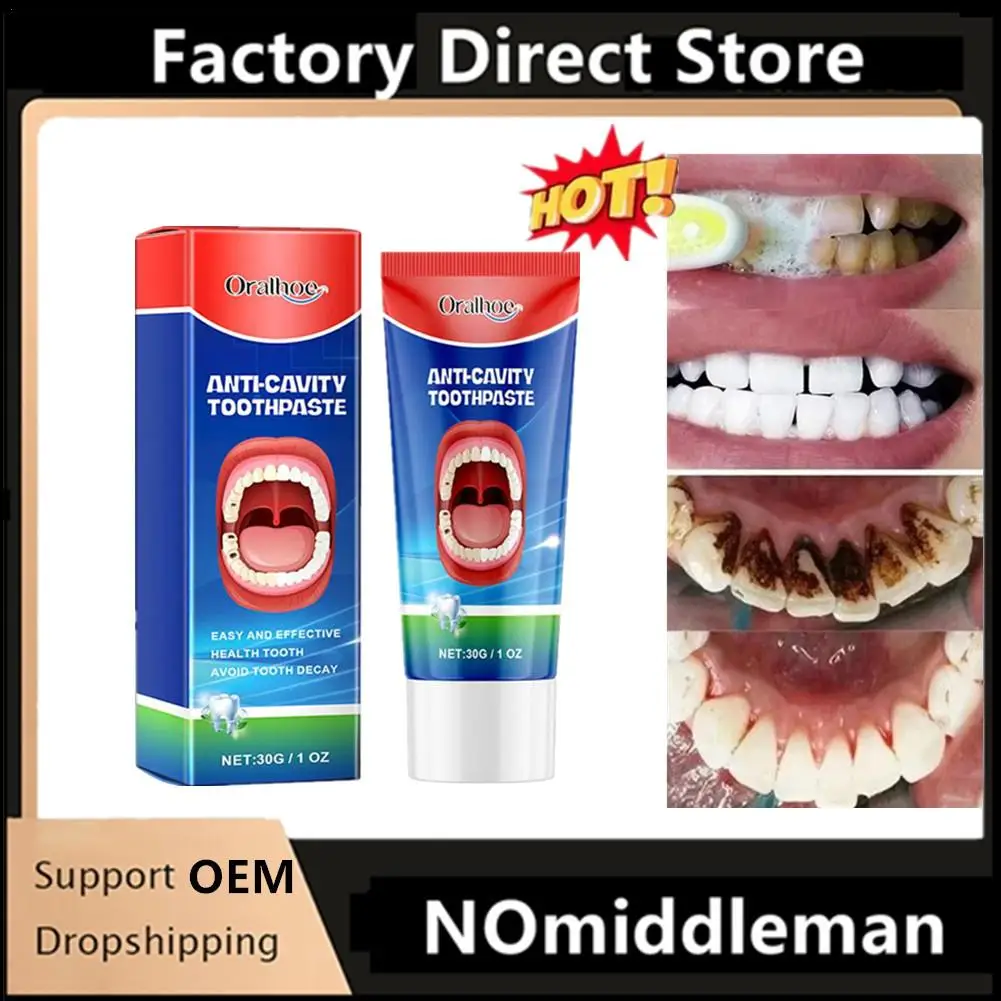 

1Pc Anti Decay Toothpaste Dental Caries Repair Cream Decay Protect Teeth Remove Plaque Toothache Relieve Periodontitis Protect