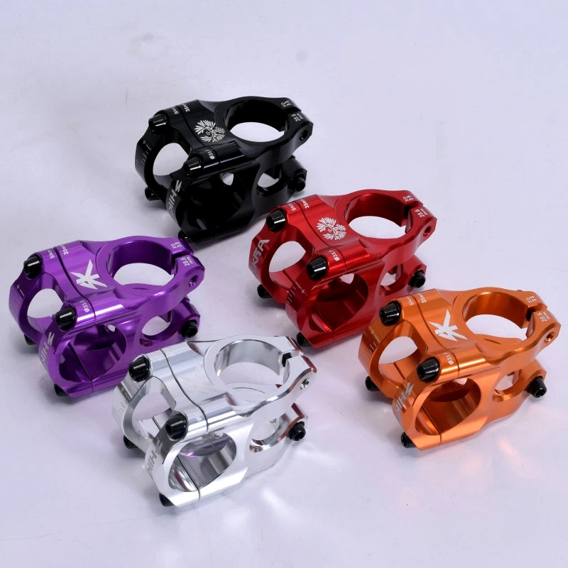 SHIKRA Mountain Bike Stem Bicycle Accessories CNC CNC Aluminum Alloy Lightweight Hollow Short Stem 31.8*35 Downhill Accessories