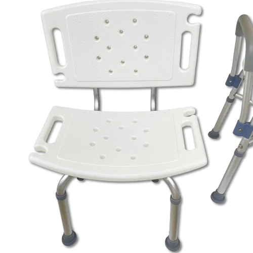 كرسي استحمام للحمام للعناية بالتمريض المنزلي مضاد للانزلاق لضبط الارتفاع للمعاقين