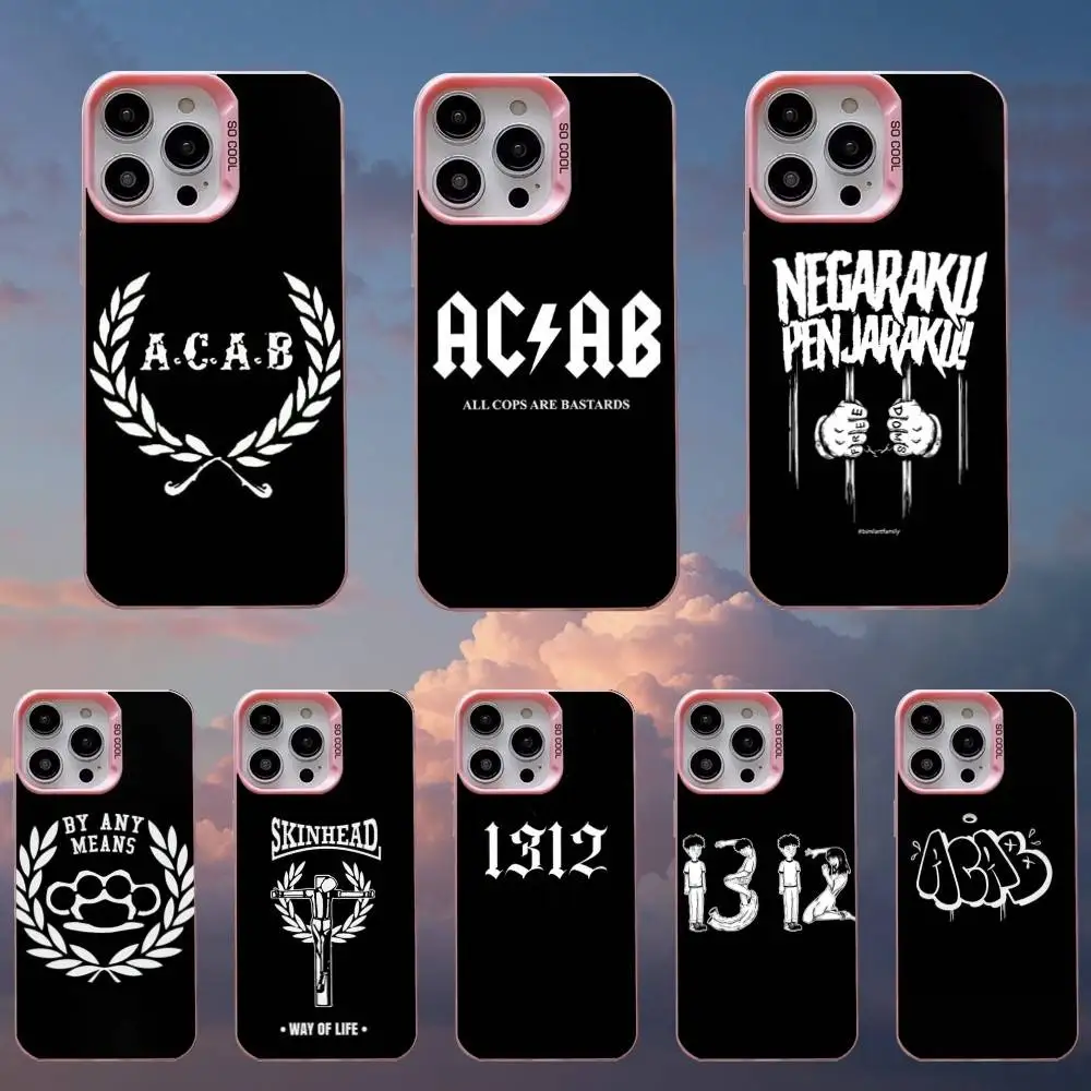 

Acab Ultras Phone Case For iPhone 16,15,14,13,12,11,Mini,Pro,SE,MAX Pink Matte Silicone Cover