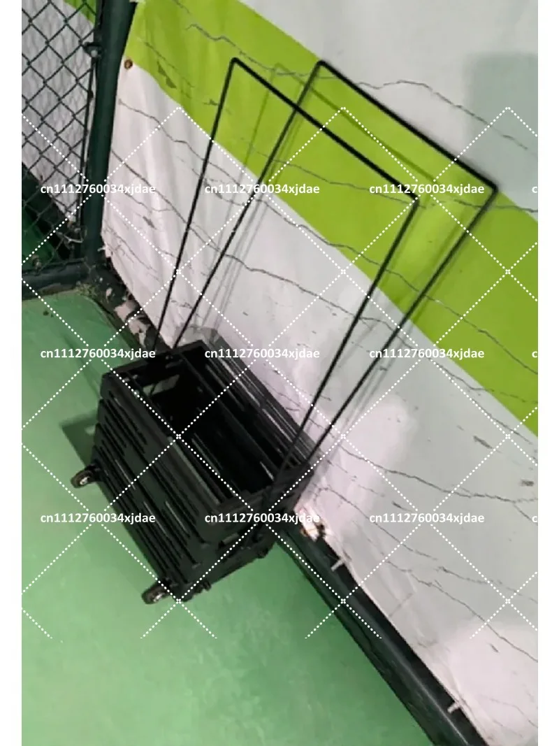 Tennis Ball Picker Basket with Wheels, Multifunctional Ball Hopper for Pickleball, Enhanced Nylon Drop-Resistant Design