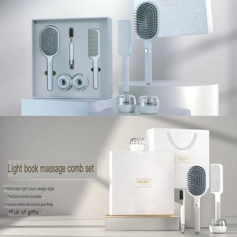 Luxury Simple Wind Cost-effective Air Bag Comb Set Light Gift Set