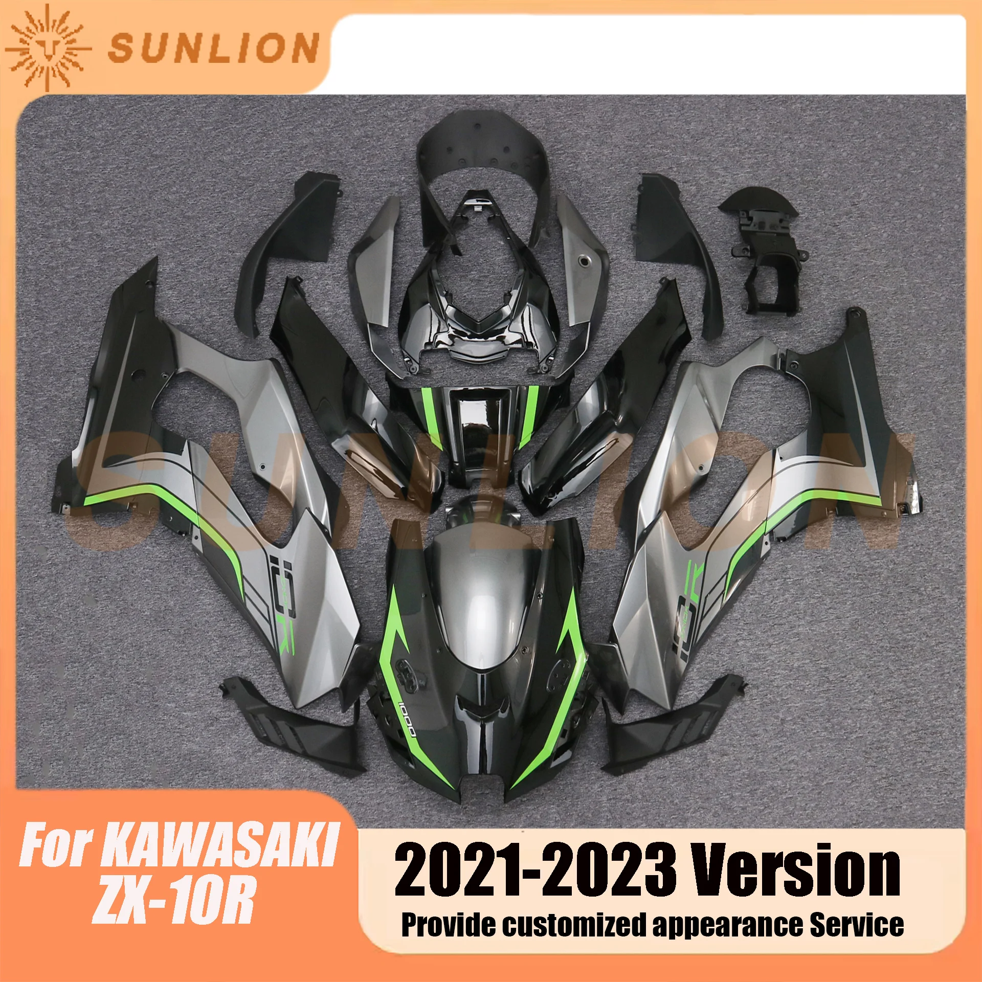 Motorcylce Full Body Kits Fairings For Kawasaki ZX-10R ZX10R 2020 2021 2022 2023 Carbon Fiber Painted Look