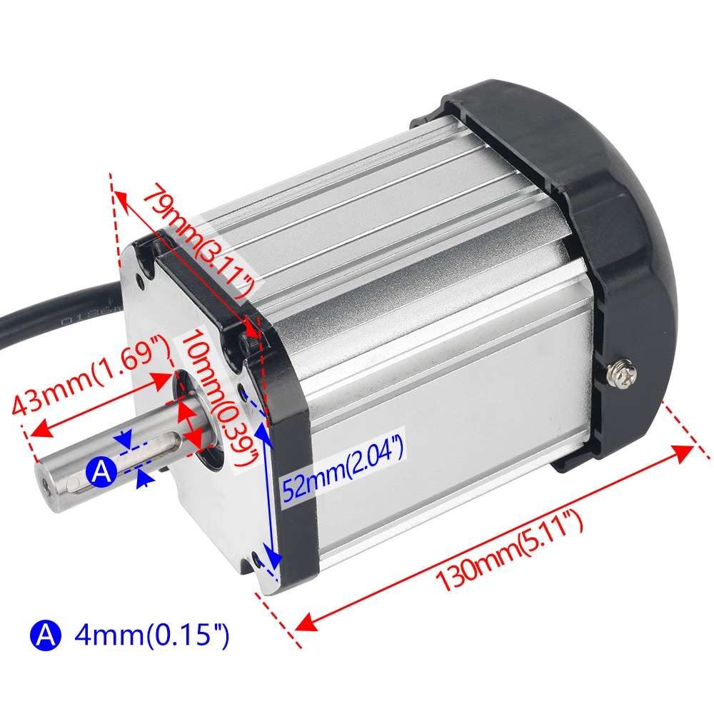 Brushless DC Motor 5000Rpm 900W WM210V Bench Lathe Motor