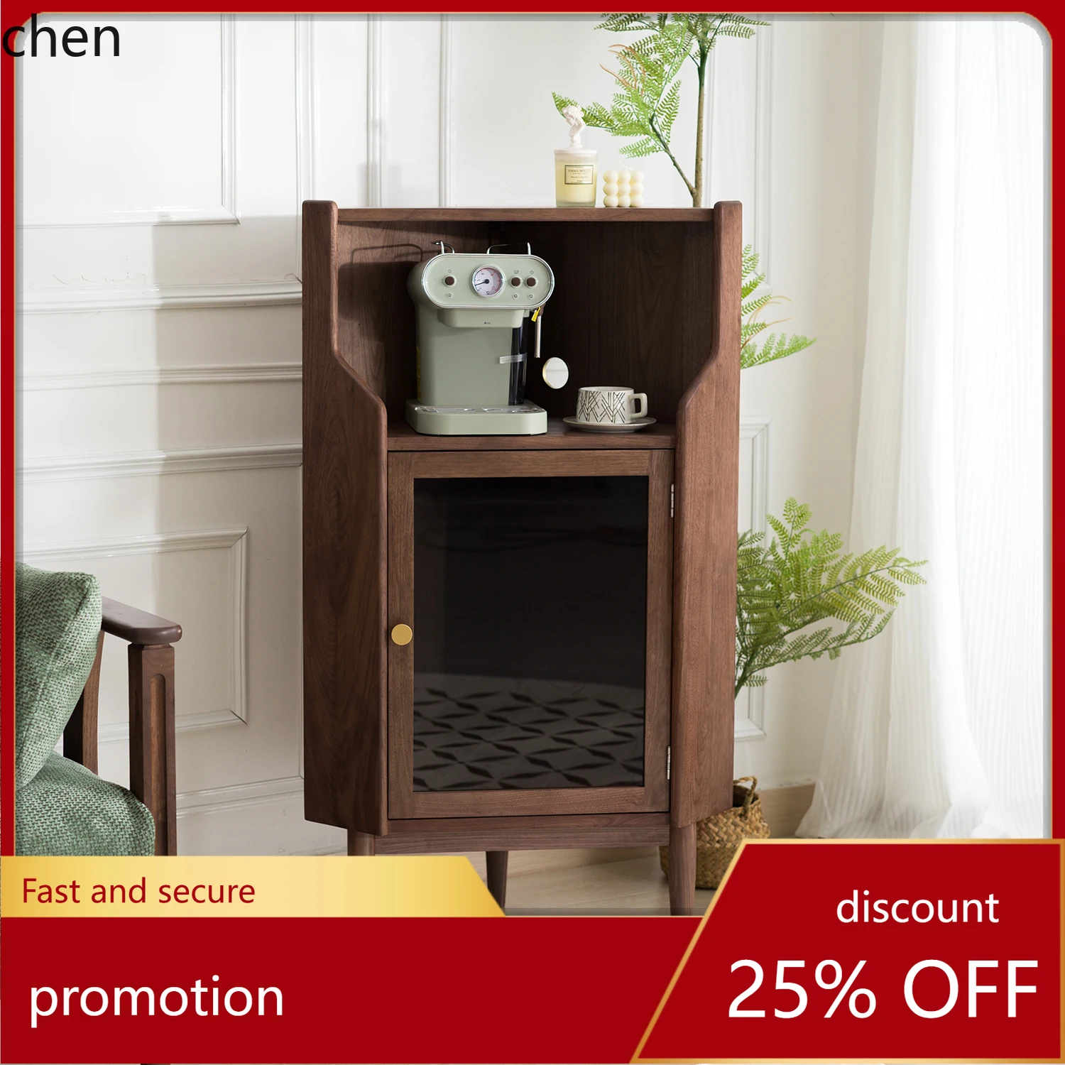 

HT Triangle Cabinet Solid Wood Corner Corner Cabinet Sofa Side Cabinet Minimalist Furniture Living Room