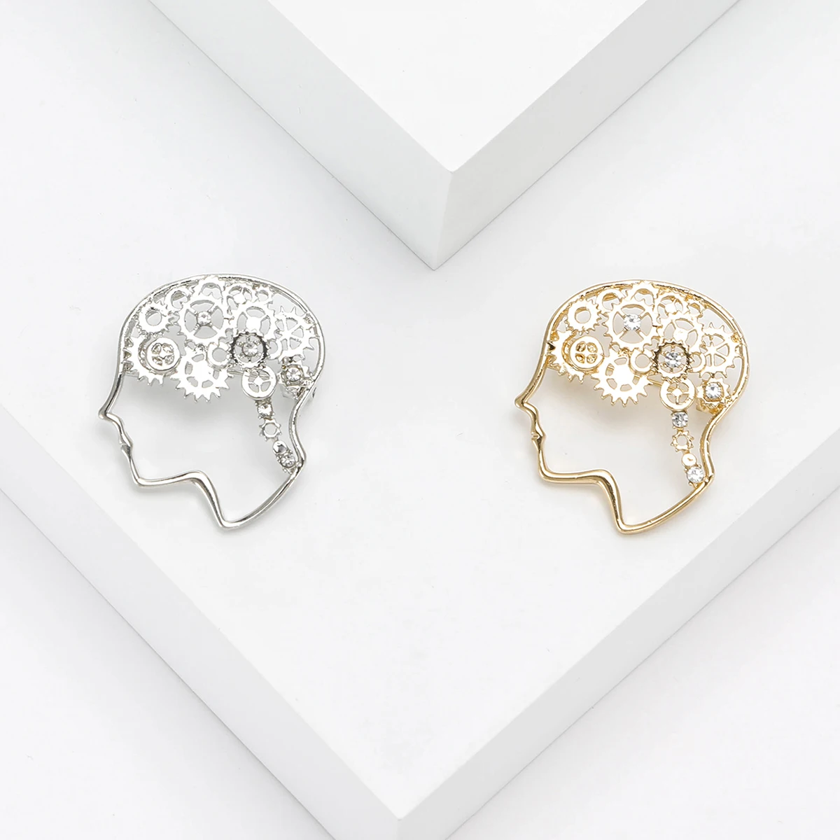 Fashion Glossy Human Brain Brooches for Women Unisex Enamel Organ Pins Office Party Friend Luxury New Gifts Jewelry Accessories