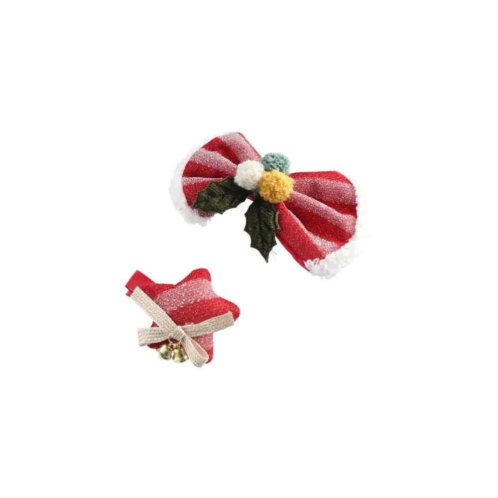 

Merry Christmas Decor Christmas Hairpin Sequin Bell Christmas Hat Headband Red Barrette New Year's Hairpin