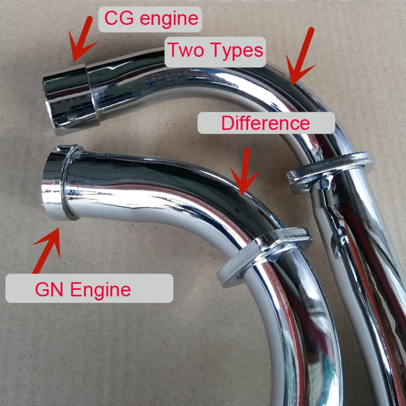 Motorcycle Exhaust Pipe for Suzuki Haojue Qingqi Lifan Skygo GN125 GN125H HJ125-8 CG and GN Engine Type Escape Muffler Silencer