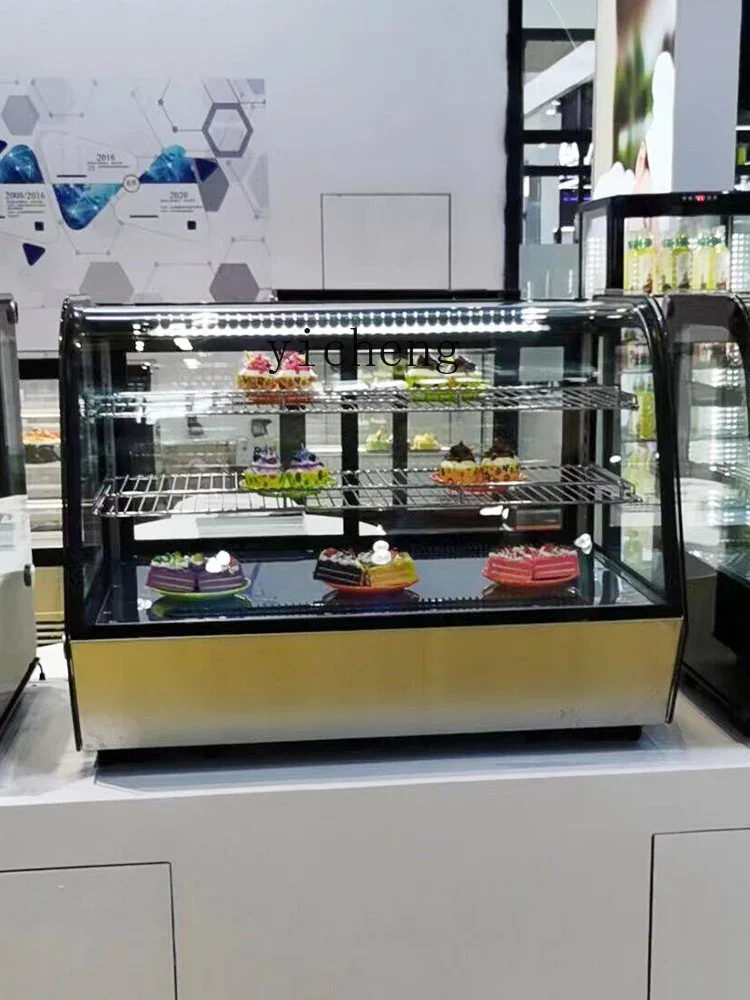 Xl Frozen to Keep Fresh Display Cabinet Milk Tea Shop Fruit Bar Fresh Cabinet Style Cake Counter