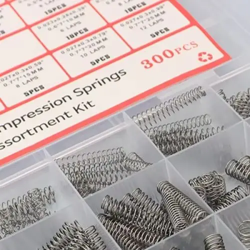 

300PCS 23 Sizes Stainless Steel for Electronics Mechanical Repair DIY Tools Hardware Tension Spring Compression Spring Kit