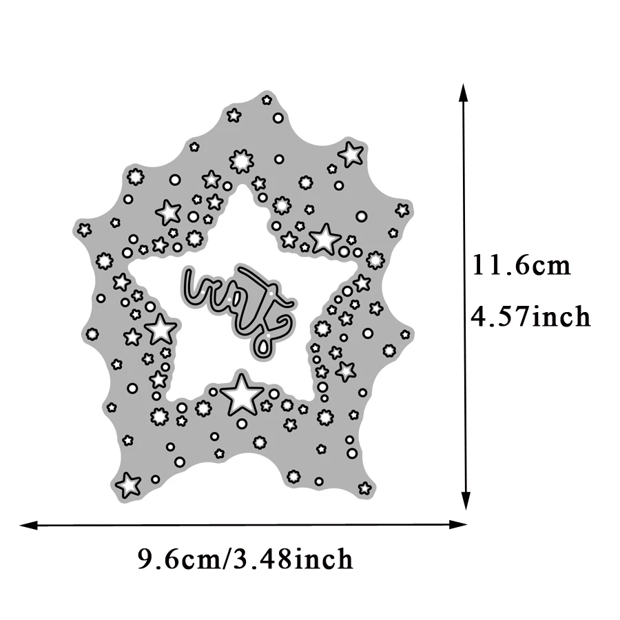 Lucky Goddess Metal Cutting Dies Shining Star Diy Scrapbooking Photo Album Decorative Embossing Paper Card Crafts