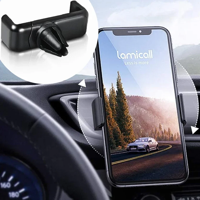 Universal Cellphone Holder Car Air Outlet Mount Clip for Mobile PhoneHolder ABs Car Mount Phone Support Interior Accessories