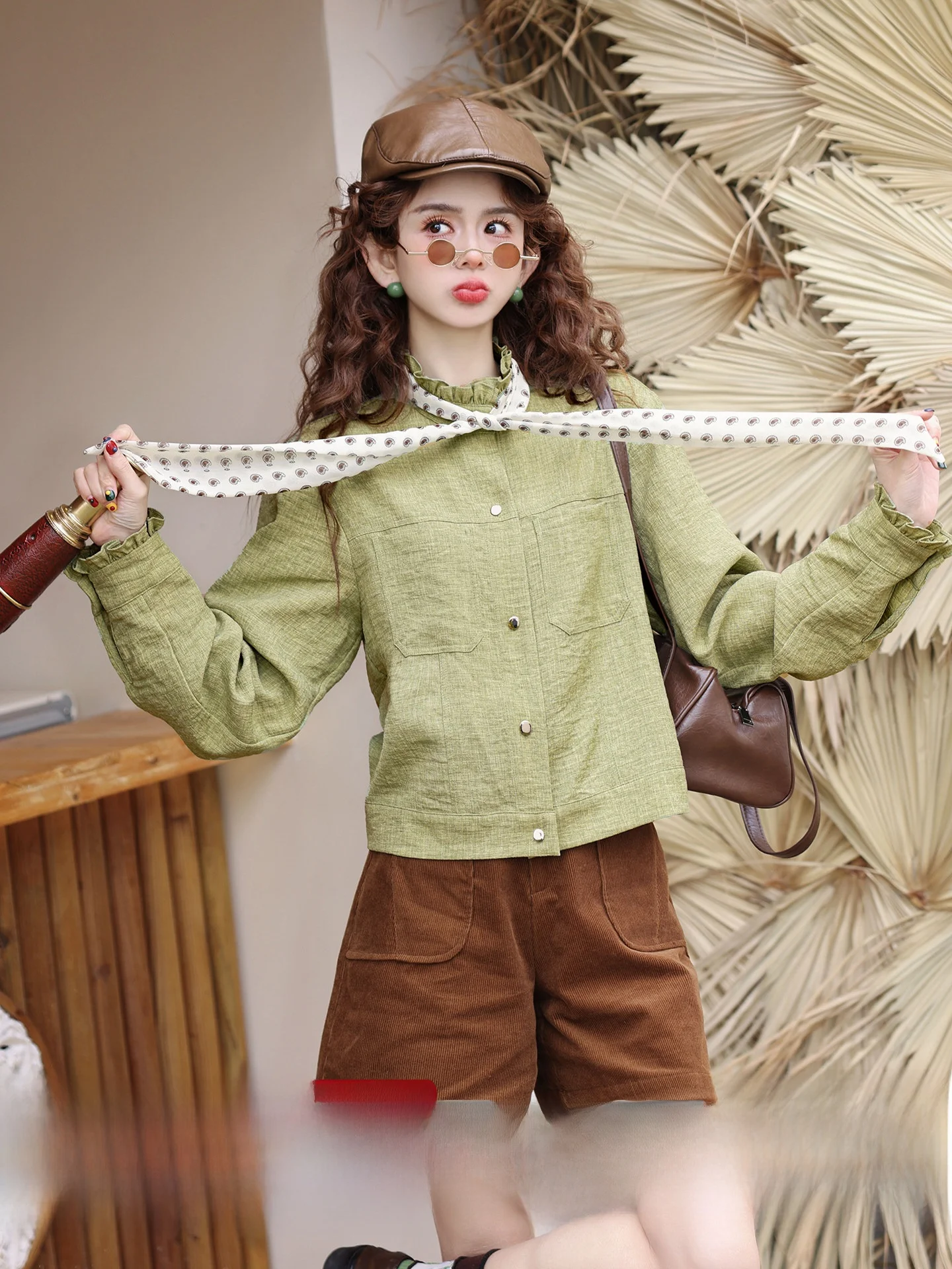 

Chen Jiajie Flouriing Life Long Sve irt Spring Collection Women's Casual Unique Beautiful Top Polyester Fiber Vintage ...