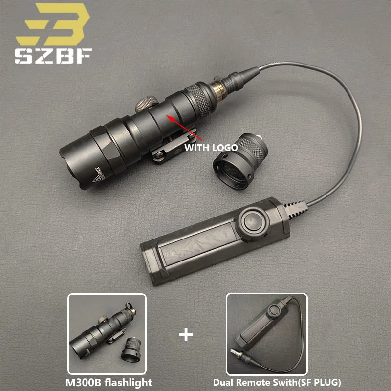 Tactical M600 M300 Reconnaissance Light Dual Function Pressure Switch M600B M300B Flashlight 600LM Hunting Weapon Accessory