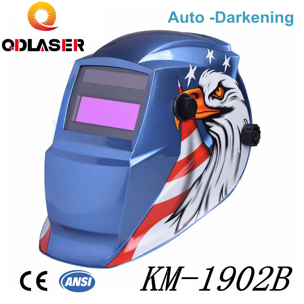 

QDLASER Solar Auto Darkening Welding Helmet cap Arc Tig Mig Grinding Eagle Welding &amp Soldering Supplies