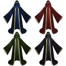 Medieval Unisex Velvet Hooded Cloak Halloween Witch Wicca Border Gandolfo Wizard Cosplay Carnival Purim Coats Vampire Cape Adult - AliExpress 