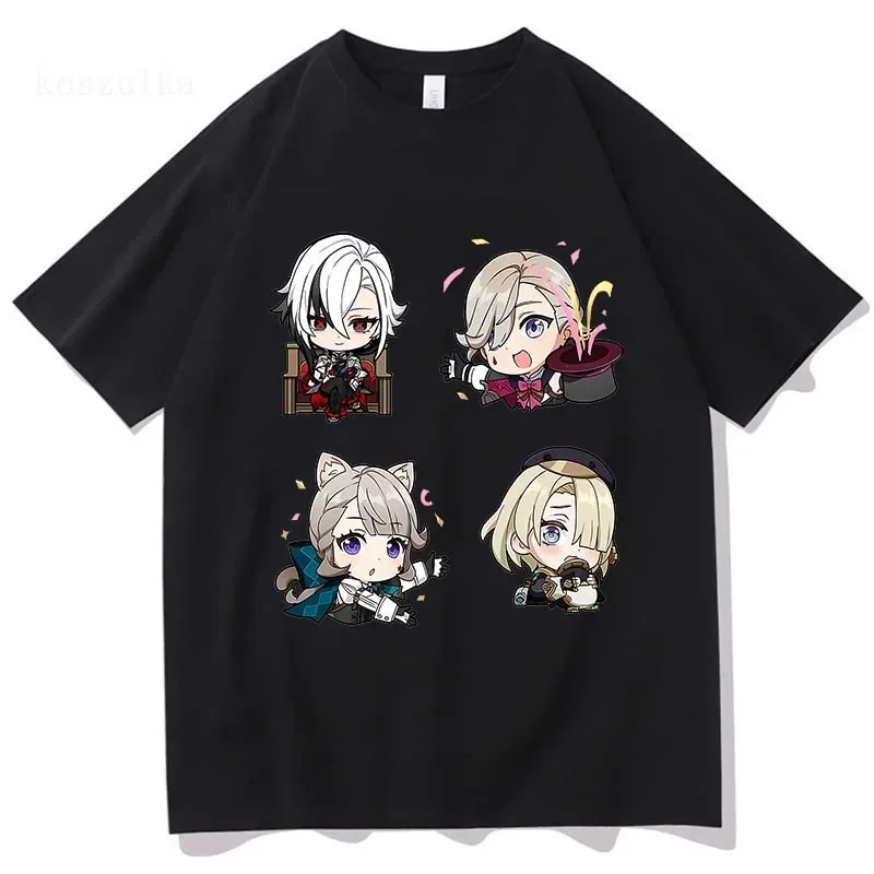 

Genshin Impact Women T-shirts Kawaii Arlecchino Short Sleeve T-Shirt Unisex Tees Female Harajuku Vintage Clothes Streetwear Tops