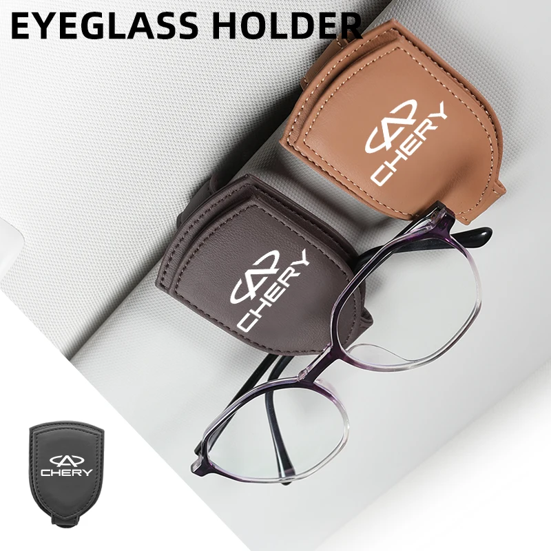 Soporte para gafas de sol, parasoles para coche, gafas de sol magnéticas, Clip para billetes para Chery Tiggo 5 2 3 7 PRO 8 5X IQ QQ Fulwin Face Arrizo A