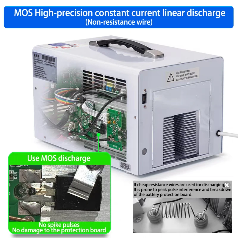 جهاز اختبار سعة حزمة بطارية الليثيوم 100 فولت 45 أمبير، كاشف تفريغ التيار لحزمة البطارية، تحميل إلكتروني تيار مستمر
