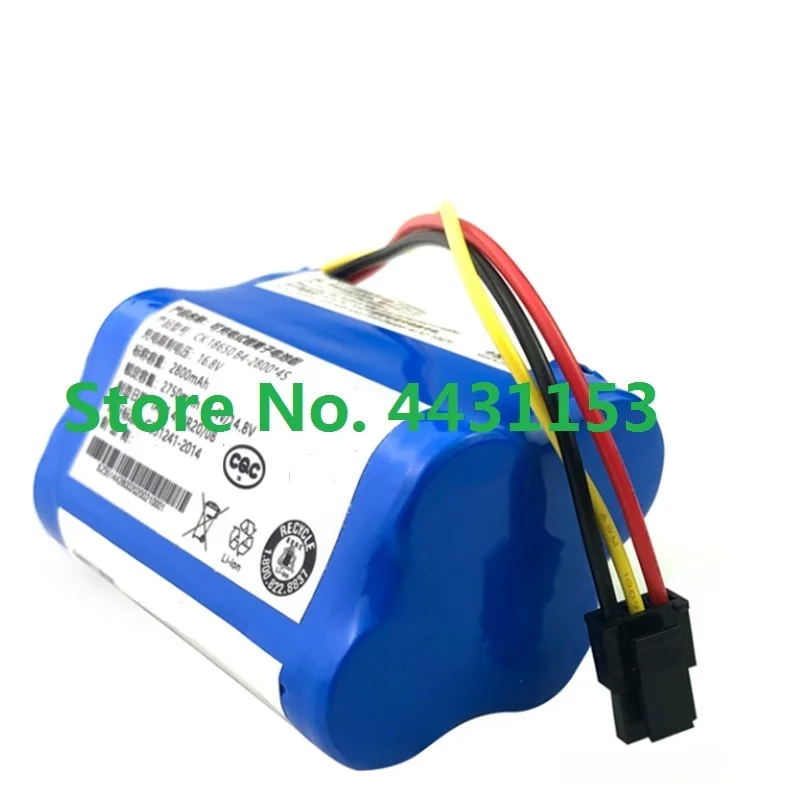 2800mAh Battery For Haier TAB-JD3F0S TAB-JD330W TF-S880 HB-X310G Vacuum Cleaner Robot 3-wire Plug New 18650 14.4V 14.8V