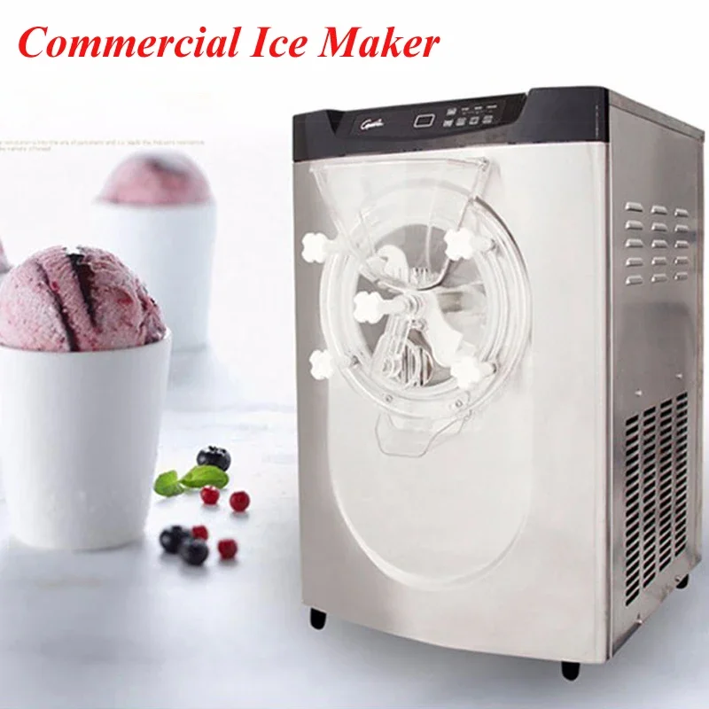 

2000W 5.1L Stainless Steel Commercial Desktop Large Frozen Hard Ice Cream Making Machine 220V Ice Cream Maker