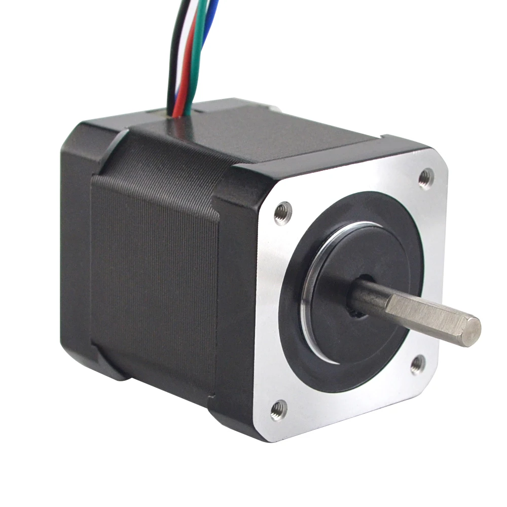 STEPPERONLINE 5PCS Nema 17 Stepper Motor 17HS19-2004S1 42x48mm 2A Nema17 59Ncm(84oz.in) 4-lead Step Motor for CNC 3D Printer XYZ